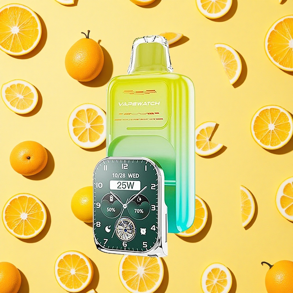JNR VapeWatch 30000 Puffs 19ml E-liquid 5 Nicotine Orange Mango Dual Mesh Coil