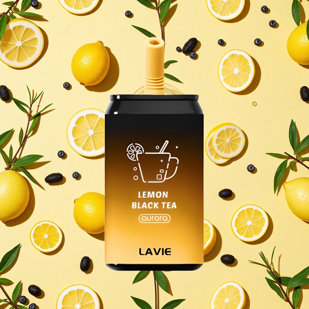 LAVIE Aurora 11000 Puffs Lemon Black Tea 22ml E-liquid 650mAh Battery Capacity Type-C Charging