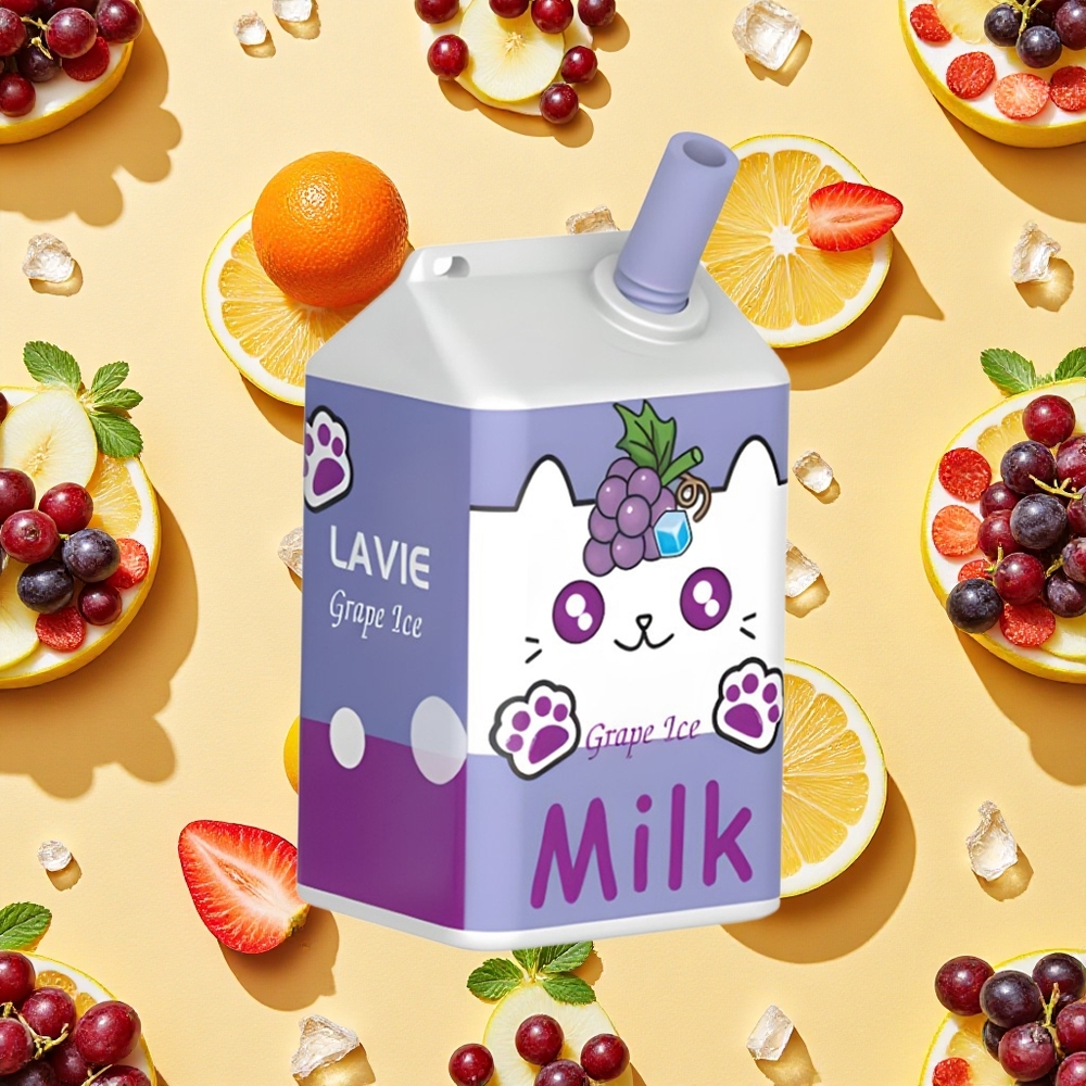 LAVIE Milk 7000 Puffs Grape Ice 16ml E-liquid 5