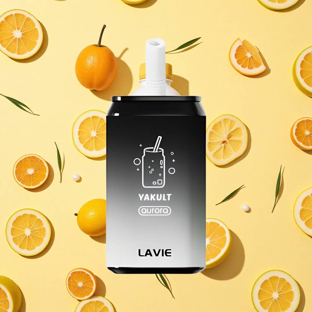 Lavie Aurora 11000 Puffs 22ml E-liquid 650mAh Battery Capacity Type-C Charging Yakult