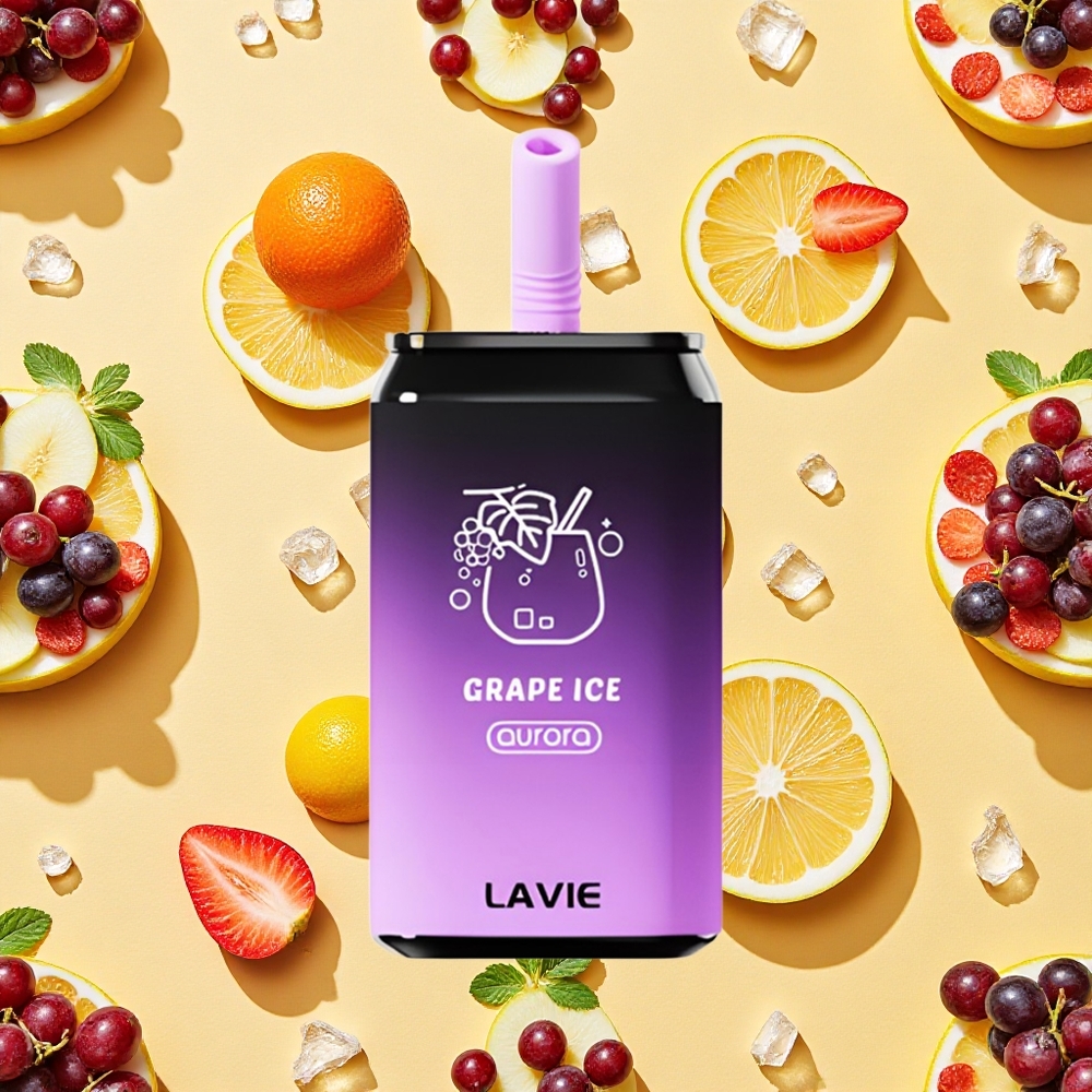 Lavie Aurora 11000 Puffs Grape Ice 22ml E-liquid Type-C Charging