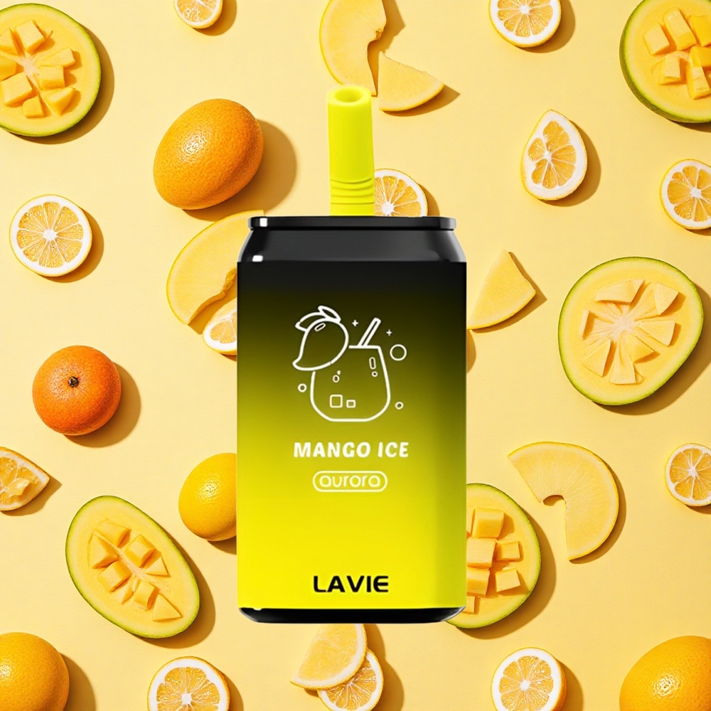 Lavie Aurora 11000 Puffs Mango Ice 22ml E-liquid 650mAh Battery Capacity Type-C Charging