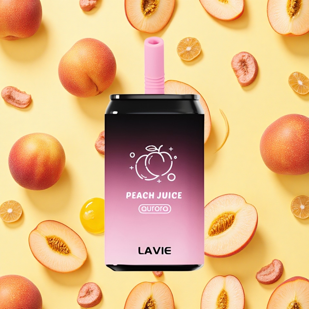 Lavie Aurora 11000 Puffs Peach Juice 22ml E-liquid 650mAh Battery Capacity Type-C Charging