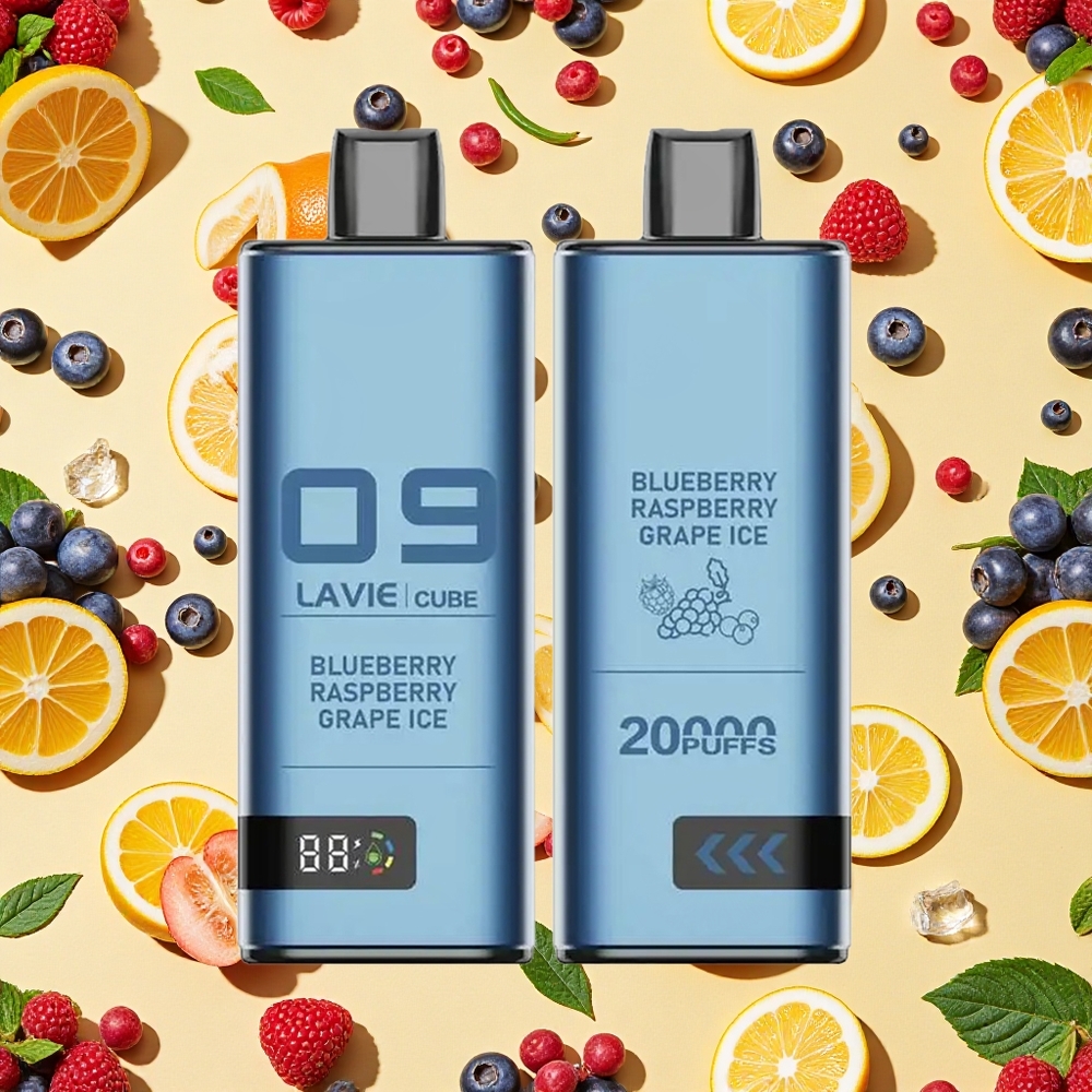 Lavie Cube 20000 Puffs 28ml E-liquid 25 Blueberry Raspberry Grape Ice