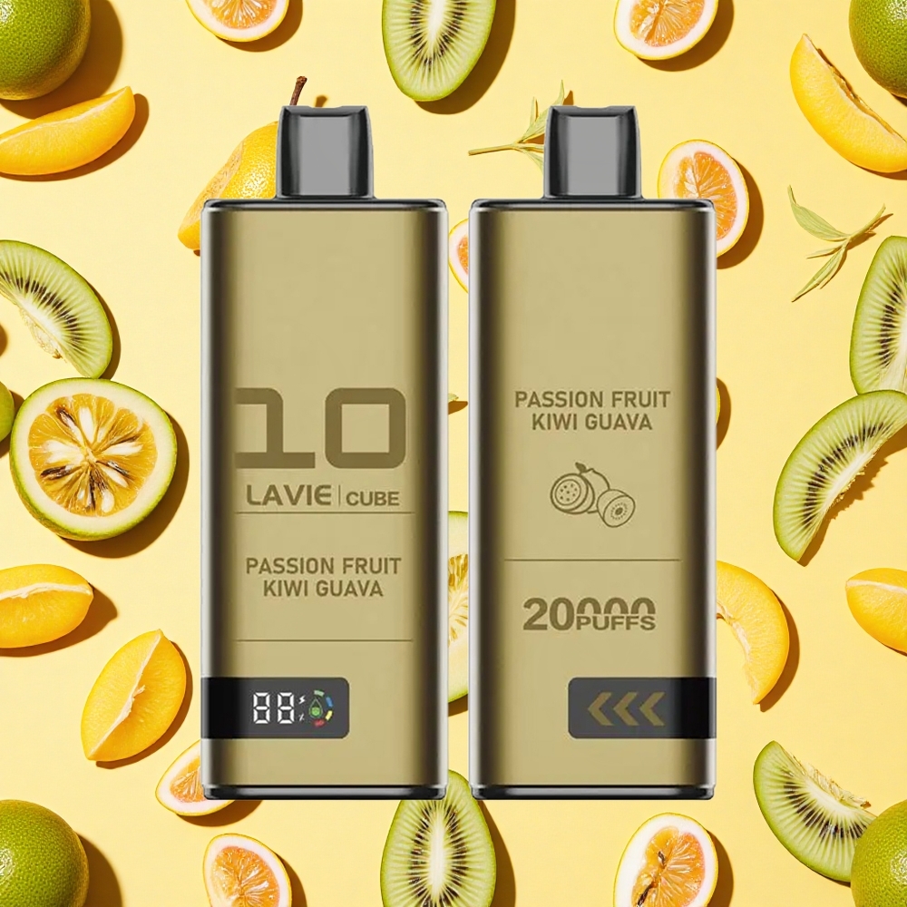 Lavie Cube 20000 Puffs 28ml E-liquid 25 Passion Fruit Kiwi Guava Disposable