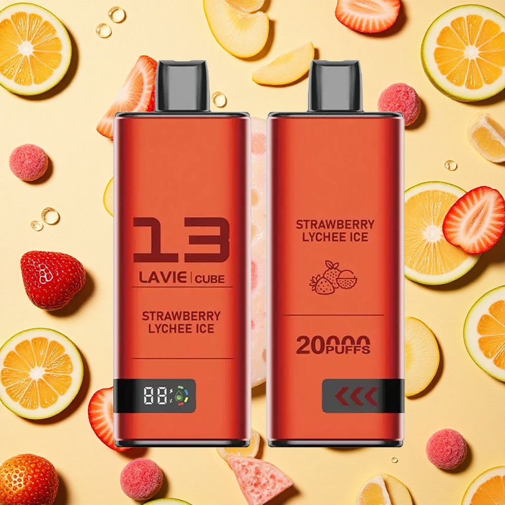 Lavie Cube 20000 Puffs 28ml E-liquid 25 Strawberry Lychee Ice Disposable