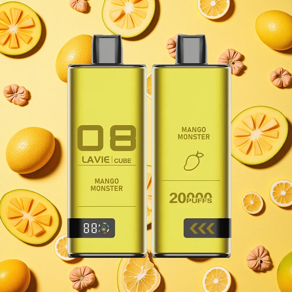 Lavie Cube 20000 Puffs 28ml E-liquid Mango Monster Type-C Charging