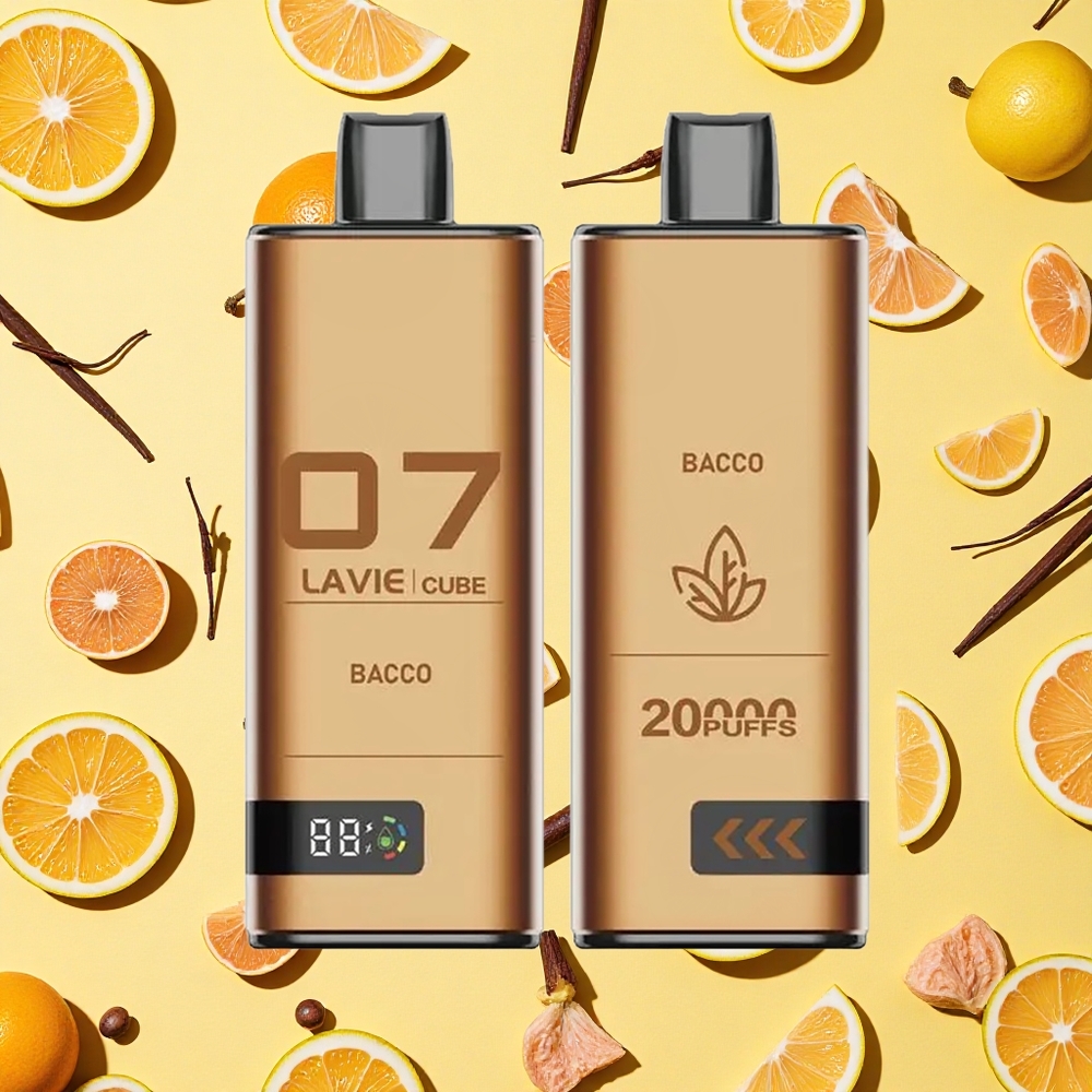 Lavie Cube 20000 Puffs Bacco 28ml E-liquid 25 Salt Nicotine Type-C Charging