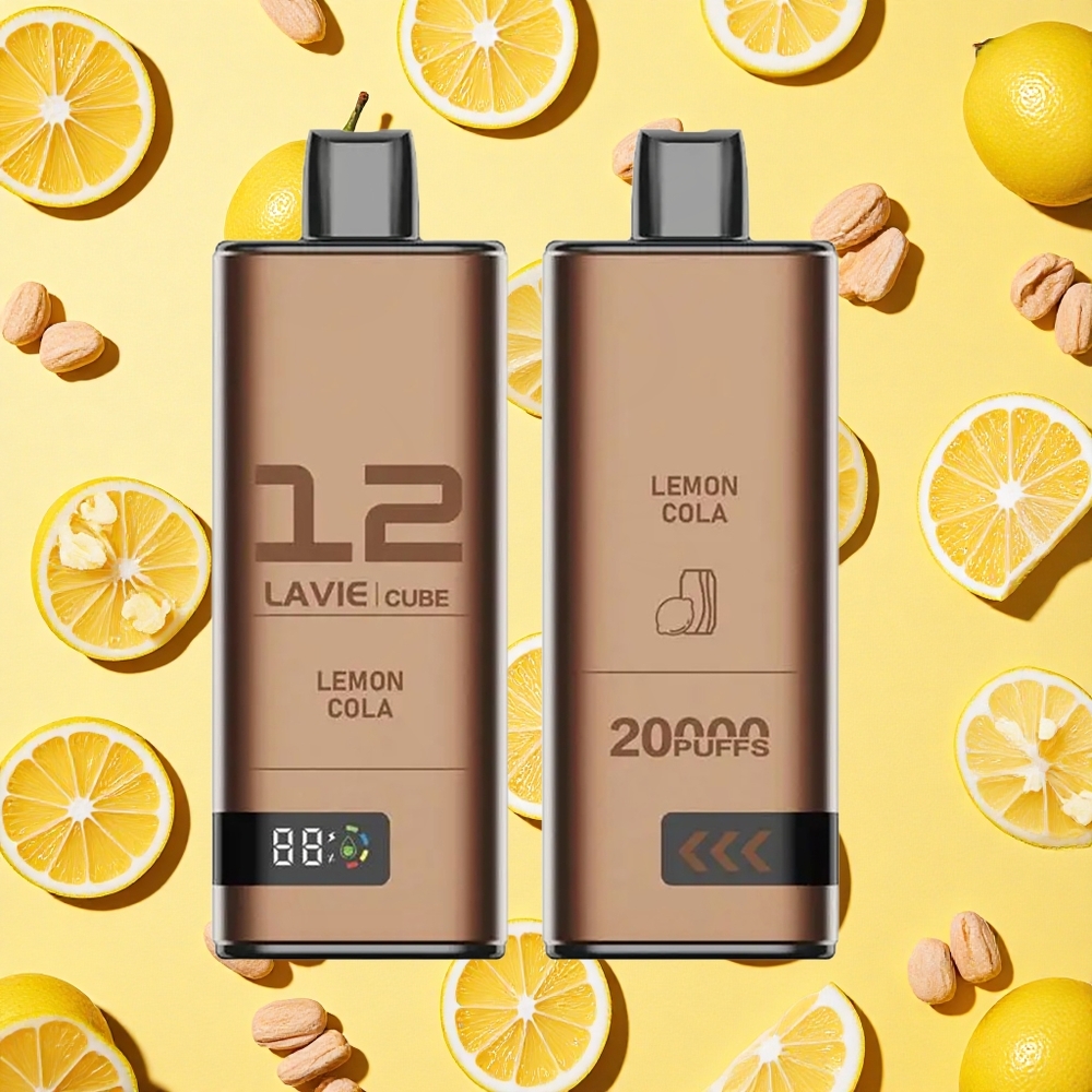 Lavie Cube 20000 Puffs Lemon Cola 28ml E-liquid 25 Salt Nicotine