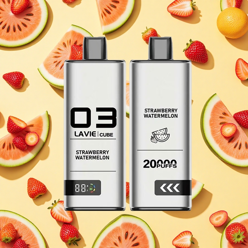 Lavie Cube 20000 Puffs Strawberry Watermelon 28ml E-liquid 25 Type-C Charging