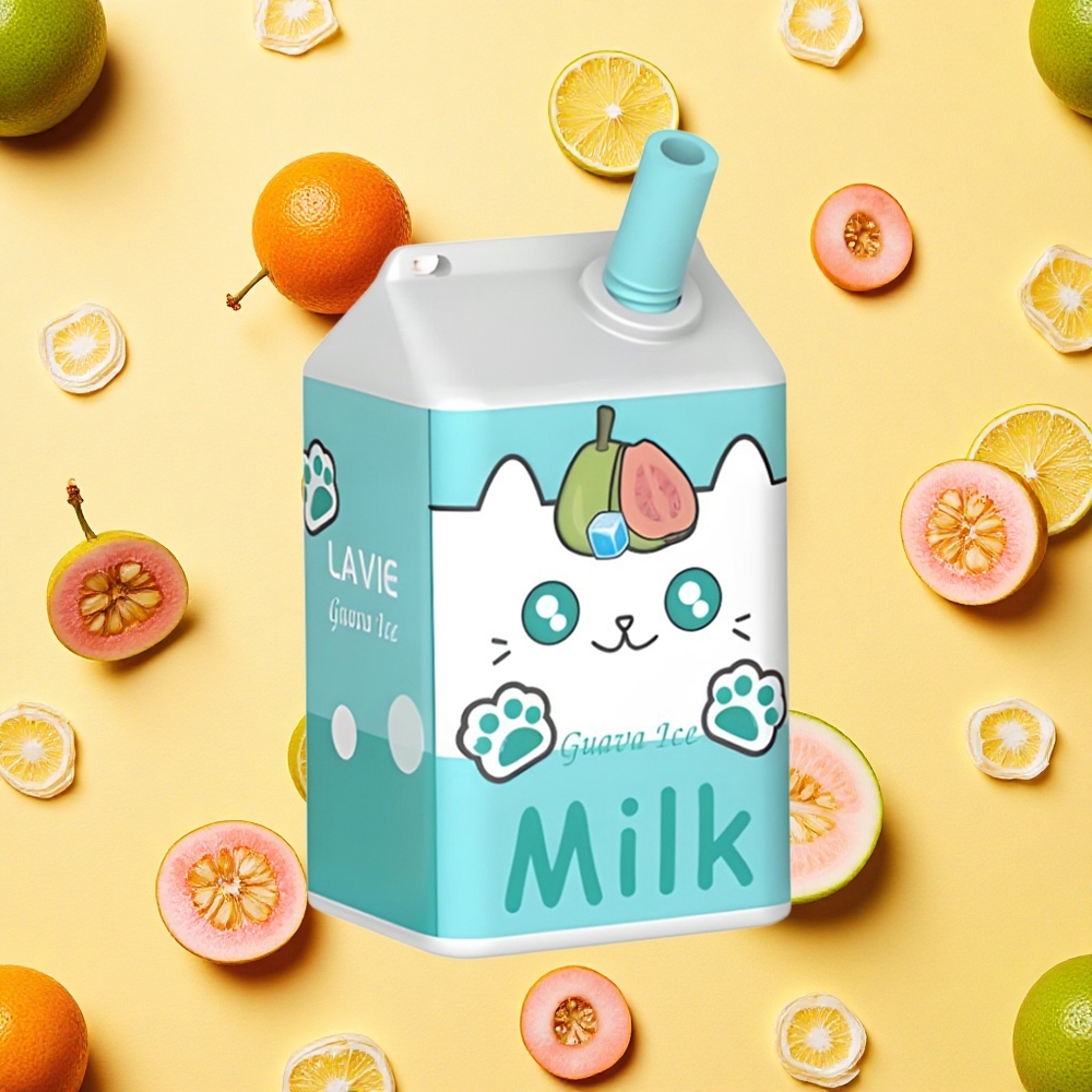 Lavie Milk 7000 Puffs Guava Ice 16ml E-liquid 600mAh Battery Capacity Type-C Charging