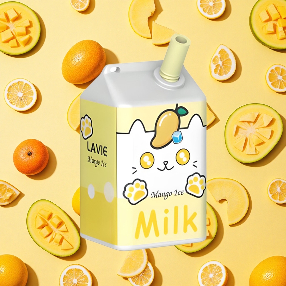 Lavie Milk 7000 Puffs Mango Ice 16ml E-liquid 600mAh Battery Capacity Type-C Charging