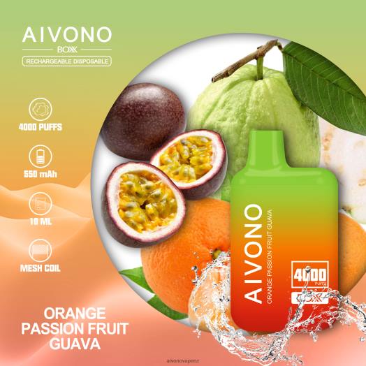Orange Passionfruit Guava Aivono AIM BOXX 4000 V2D4212 | Aivono Vape Review