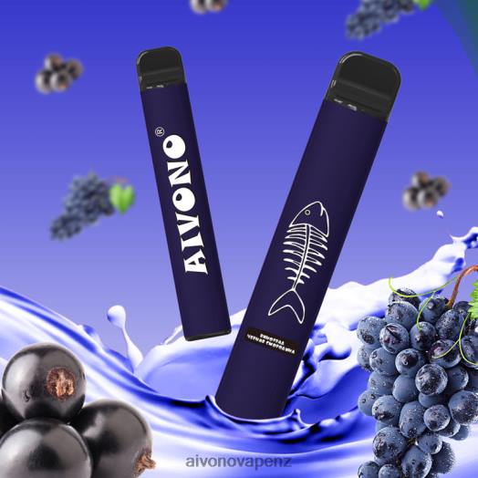 Grape Blackcurrant Aivono AIM FISHBONE 600 V2D4284 | Aivono Vape Price