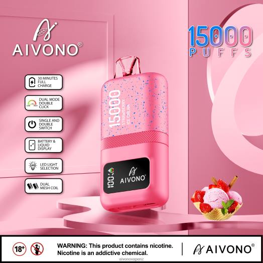 Strawberry Ice Cream Aivono AIM magic 15000 V2D466 | Aivono NZ