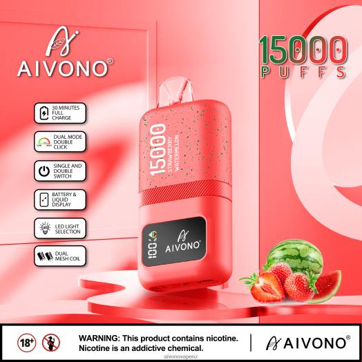 Strawberry Watermelon Aivono AIM magic 15000 V2D458 | Aivono Vape Review