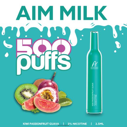 Kiwi Passionfruit Guava Aivono AIM MILK 500 V2D4272 | Aivono Vape Review