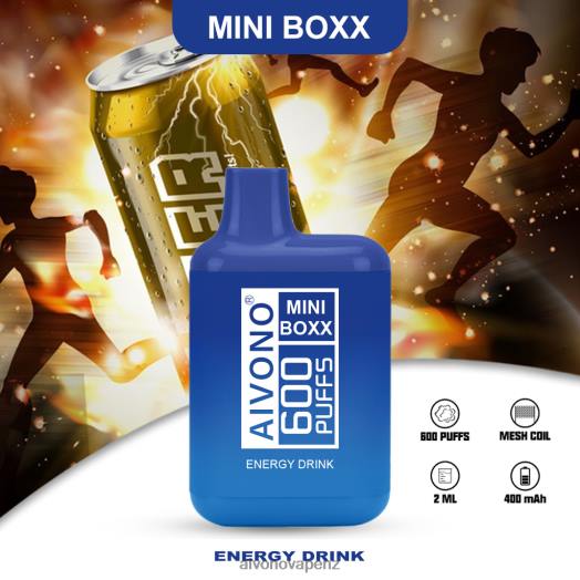 Energy Drink Aivono AIM MINI BOXX 600 V2D4237 | Aivono Vape Review