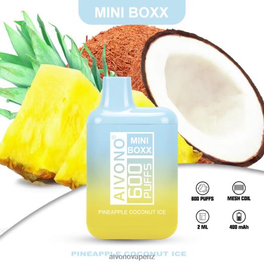 Pineapple Coconut Ice Aivono AIM MINI BOXX 600 V2D4238 | Aivono Shop