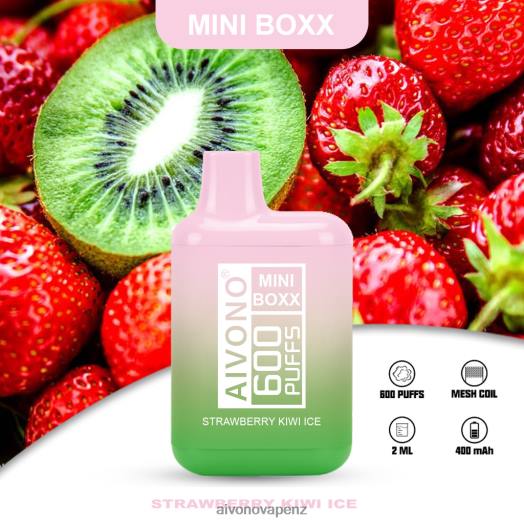 Strawberry Kiwi Ice Aivono AIM MINI BOXX 600 V2D4234 | Aivono Vape Price