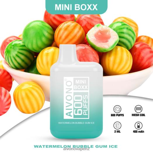 Watermelon Bubble Gum Ice Aivono AIM MINI BOXX 600 V2D4235 | Aivono NZ