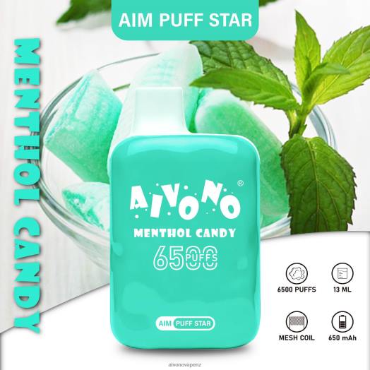 Menthol Candy Aivono AIM PUFF STAR 6500 V2D4295 | Aivono NZ