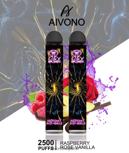 Raspberry Rose Vanilla Aivono AIM SNAKE 2500 V2D4317 | Aivono Vape Review