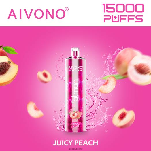 Juicy Peach Aivono FATMAN 15000 V2D417 | Aivono Vape NZ