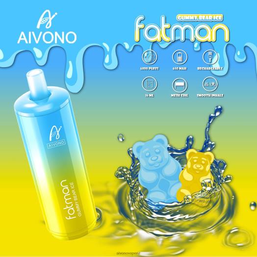 Gummy Bear Ice Aivono FATMAN 6800 V2D432 | Aivono Vape NZ