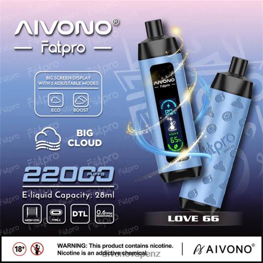 Love 66 Aivono Fatpro 22000 V2D46 | Aivono NZ