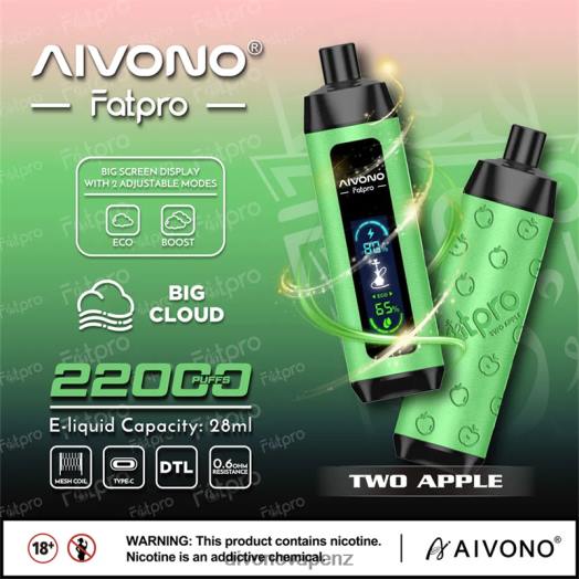 Two Apple Aivono Fatpro 22000 V2D41 | Aivono NZ