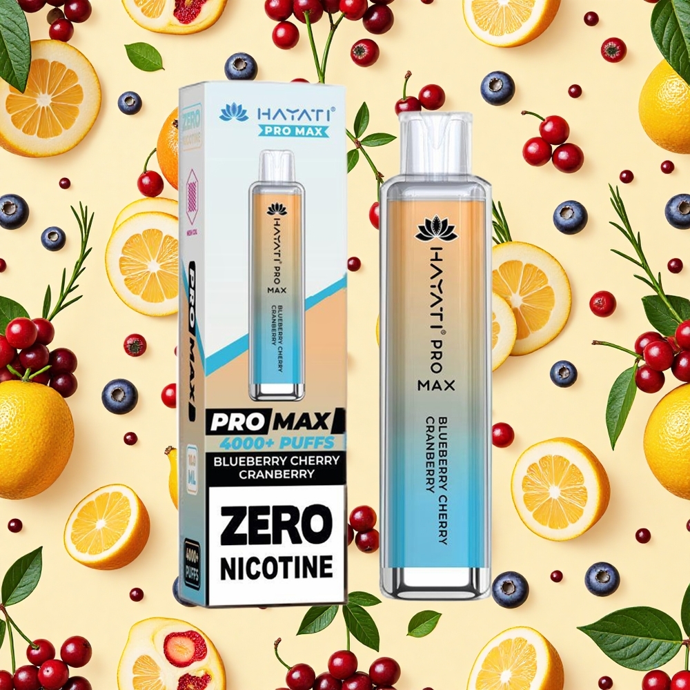 Hayati Pro Max 4000 Puffs Blueberry Cherry Cranberry 1400mAh Battery Capacity