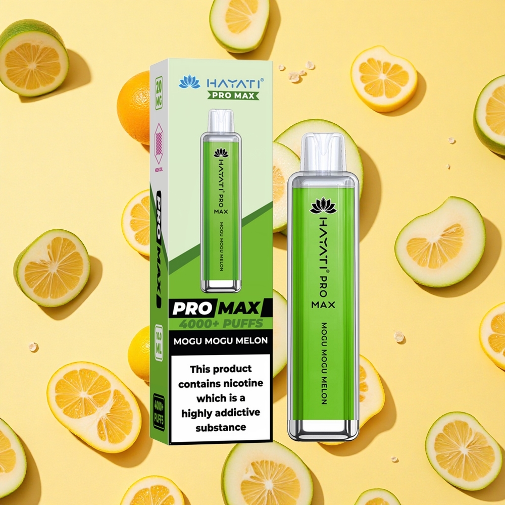Hayati Pro Max 4000 Puffs Mogu Mogu Melon Dual Mesh Coil 1400mAh Battery Capacity