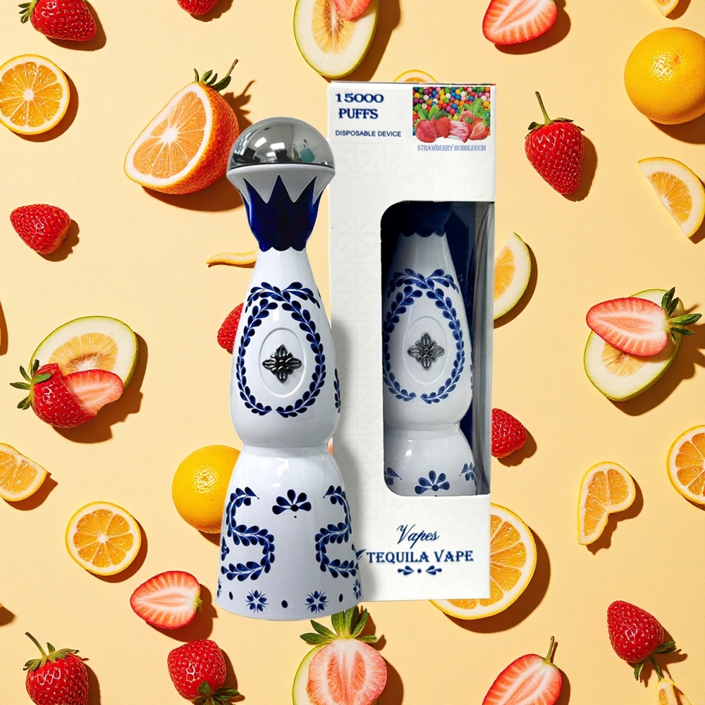 Humo Azul 15000 Puffs Strawberry Bubblegum 20ml E-liquid 5% Nicotine USB-C