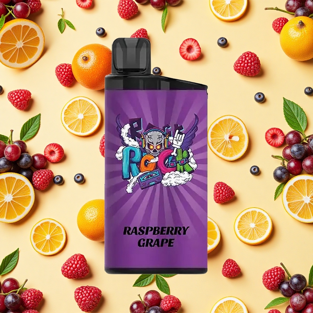 IGET Bar 3500 Puffs 1400mAh Battery Capacity Mesh Coil Disposable Vape Raspberry Grape
