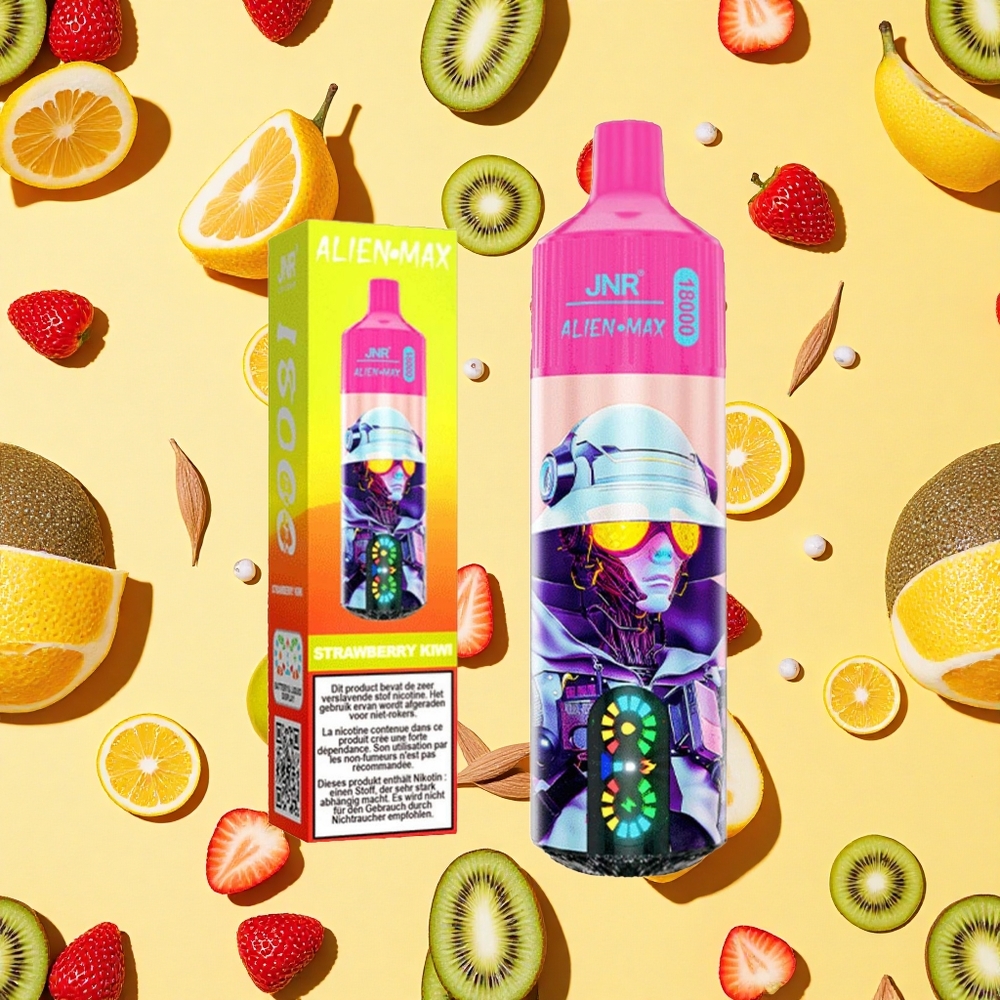 JNR Alien Max 18000 Puffs Dual Mesh Coil Strawberry Kiwi Disposable Vape
