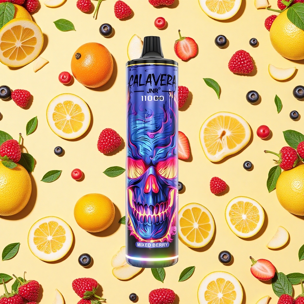 JNR Calavera 11000 Puffs Mixed Berry 850mAh Battery Capacity 21ml E-liquid 5% Type-C Charging