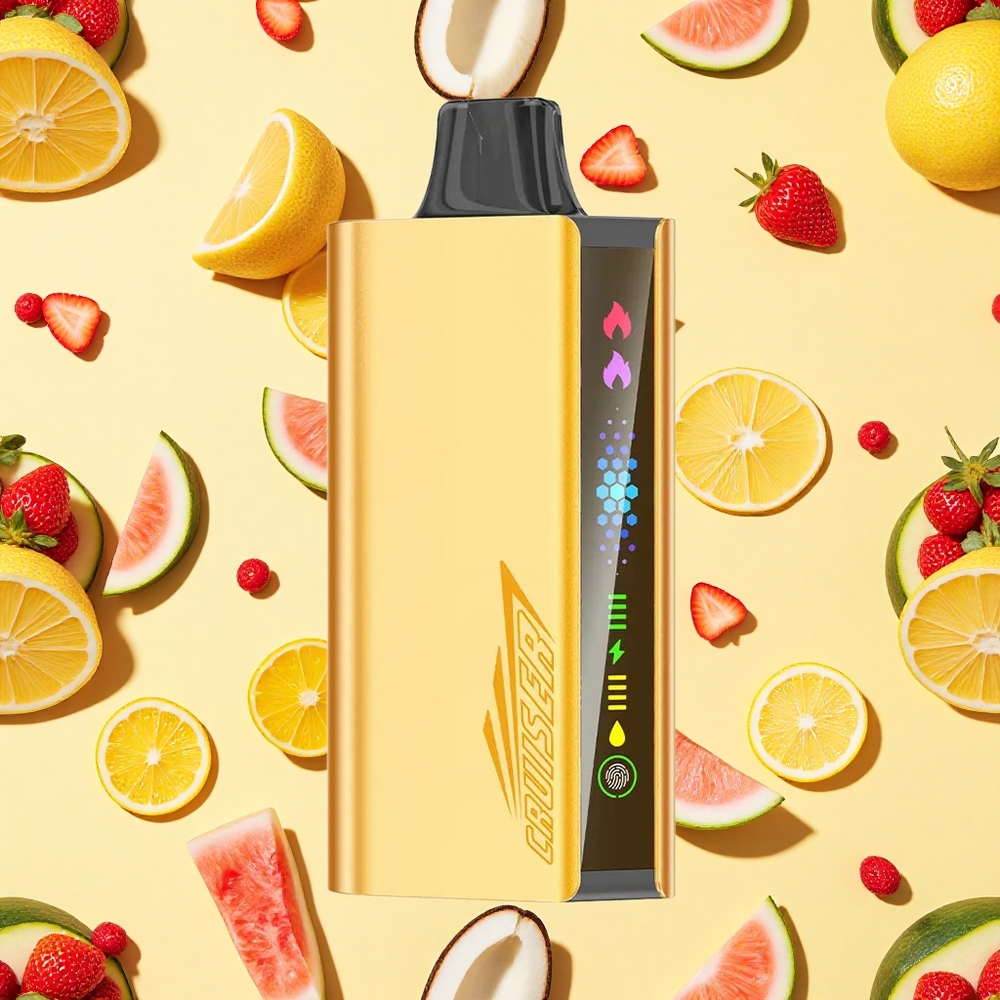 JNR Cruiser 12000 Puffs Strawberry Coconut Watermelon 3500mAh Battery Capacity Dual Mesh Coil