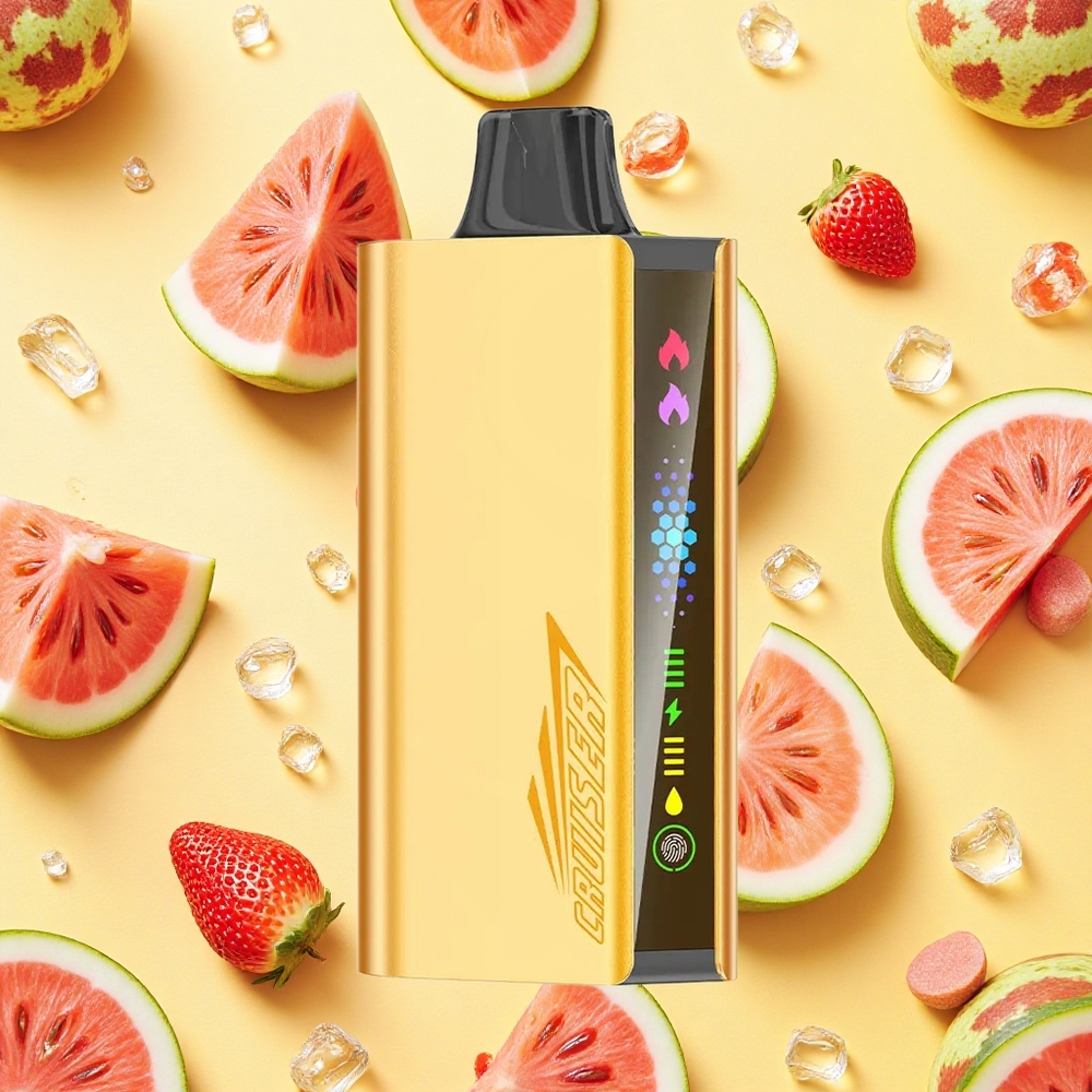 JNR Cruiser 12000 Puffs Watermelon Ice No-Charge 3500mAh Battery Capacity Dual Mesh Coil