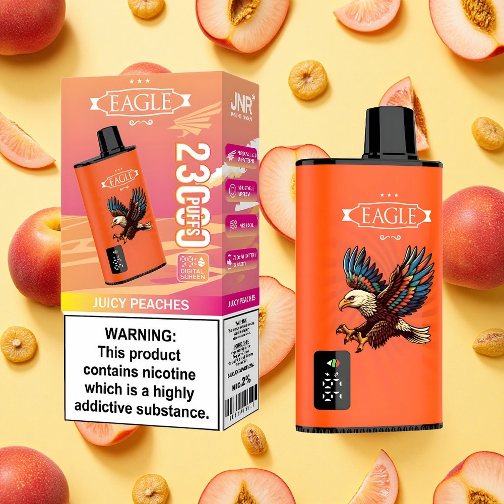 JNR EAGLE Smart 23000 Puffs Juicy Peaches 25ml E-liquid 2% Nicotine Mesh Coil