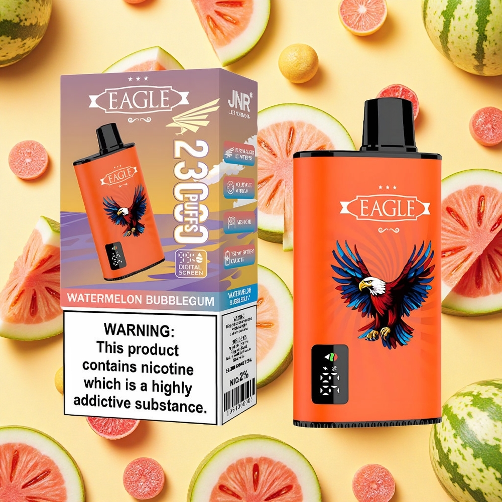 JNR EAGLE Smart 23000 Puffs Watermelon Bubblegum 25ml E-liquid 750mAh Battery Capacity Type-C Charging