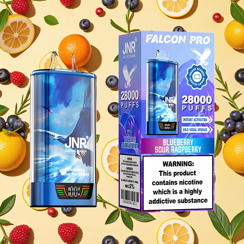 JNR Falcon Pro 28000 Puffs Blueberry Sour Raspberry 30ml E-liquid 950mAh Battery Capacity