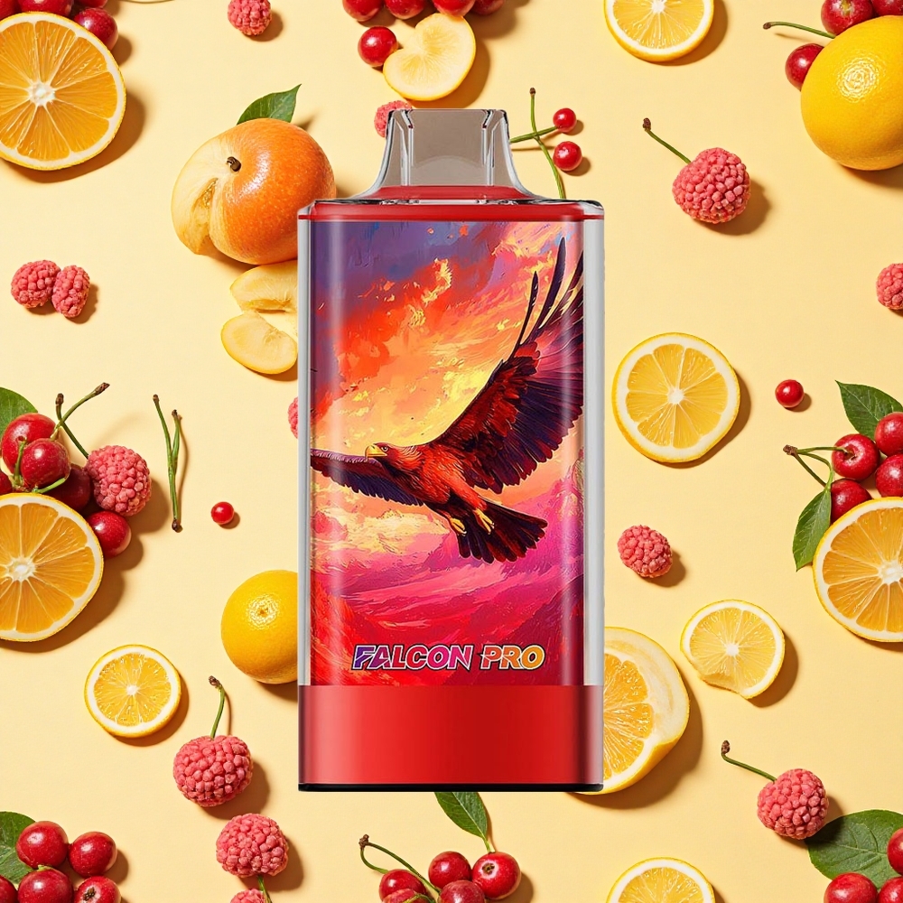 JNR Falcon Pro 28000 Puffs Cherry Cola 30ml E-liquid 5% Smart USB-C Dual Mesh Coil