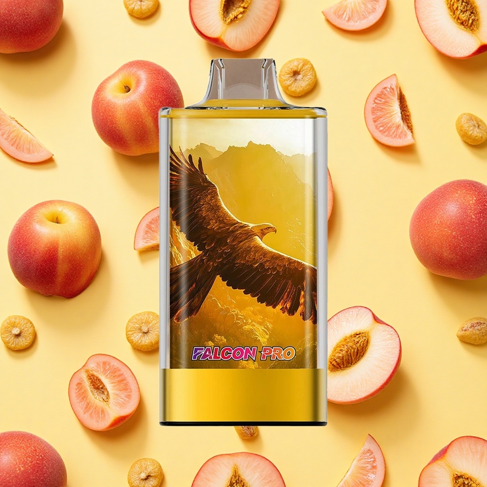 JNR Falcon Pro 28000 Puffs Juicy Peaches 30ml E-liquid 950mAh Battery Capacity USB-C Dual Mesh Coil