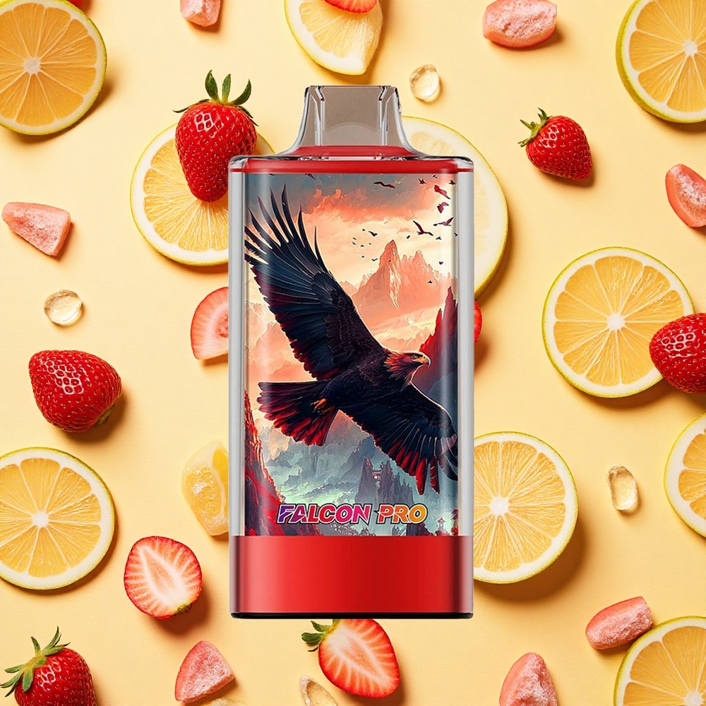 JNR Falcon Pro 28000 Puffs Strawberry Ice 30ml E-liquid 950mAh Battery Capacity USB-C