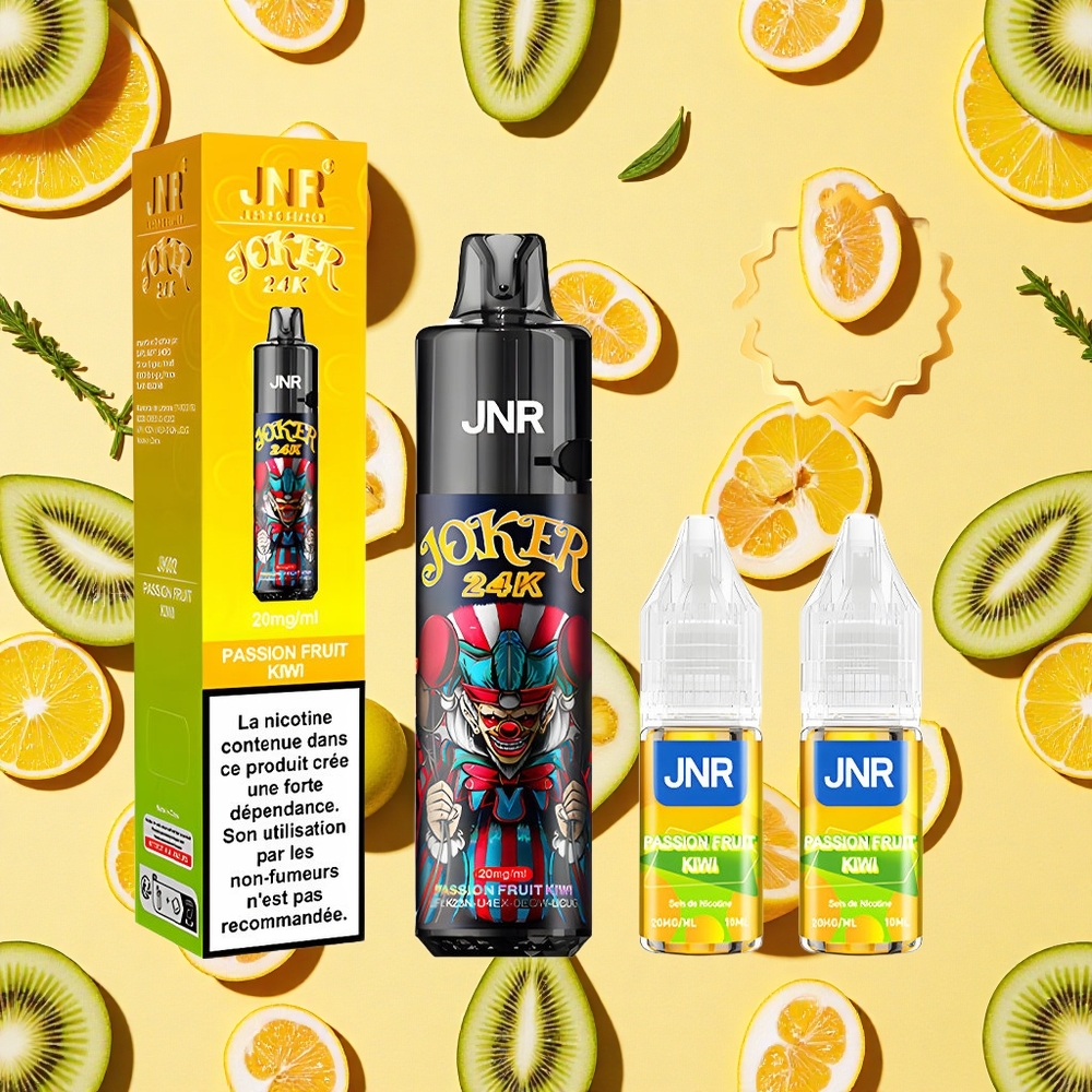 JNR Joker 24000 Puffs Passion Fruit Kiwi 2+10ml E-liquid 800mAh Battery Capacity TPD