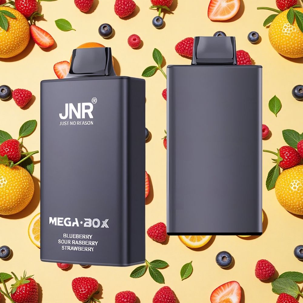 JNR Mega Box 25000 Puffs 30ml E-liquid 850mAh Battery Capacity Blueberry Sour Raspberry Strawberry