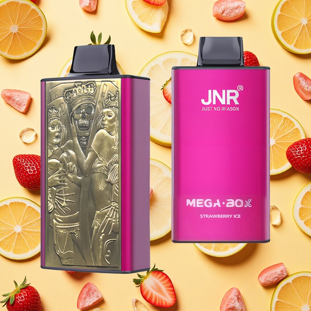 JNR Mega Box 25000 Puffs 30ml E-liquid Dual Mesh Coil Strawberry Ice