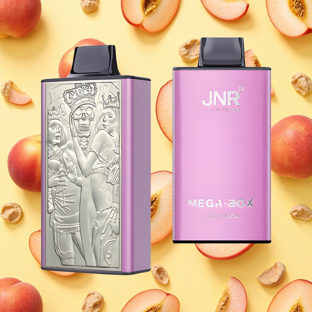 JNR Mega Box 25000 Puffs 30ml E-liquid Juicy Peach Dual Mesh Coil Type-C Charging