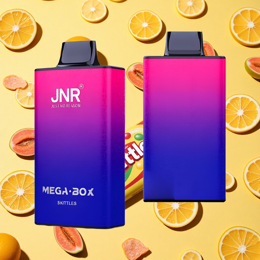 JNR Mega Box 25000 Puffs 30ml E-liquid Skittles Dual Mesh Coil Type-C Charging